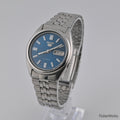 Seiko 5 Automatic 7009 Aqua Marine Arabic Dial 1980s Vintage Watch