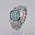 Seiko 5 Automatic 7009 Emerald Green Dial Day-Date 1980s Vintage Watch