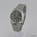 Seiko 5 Automatic 7009 Olive Green Dial 1980s Vintage Watch