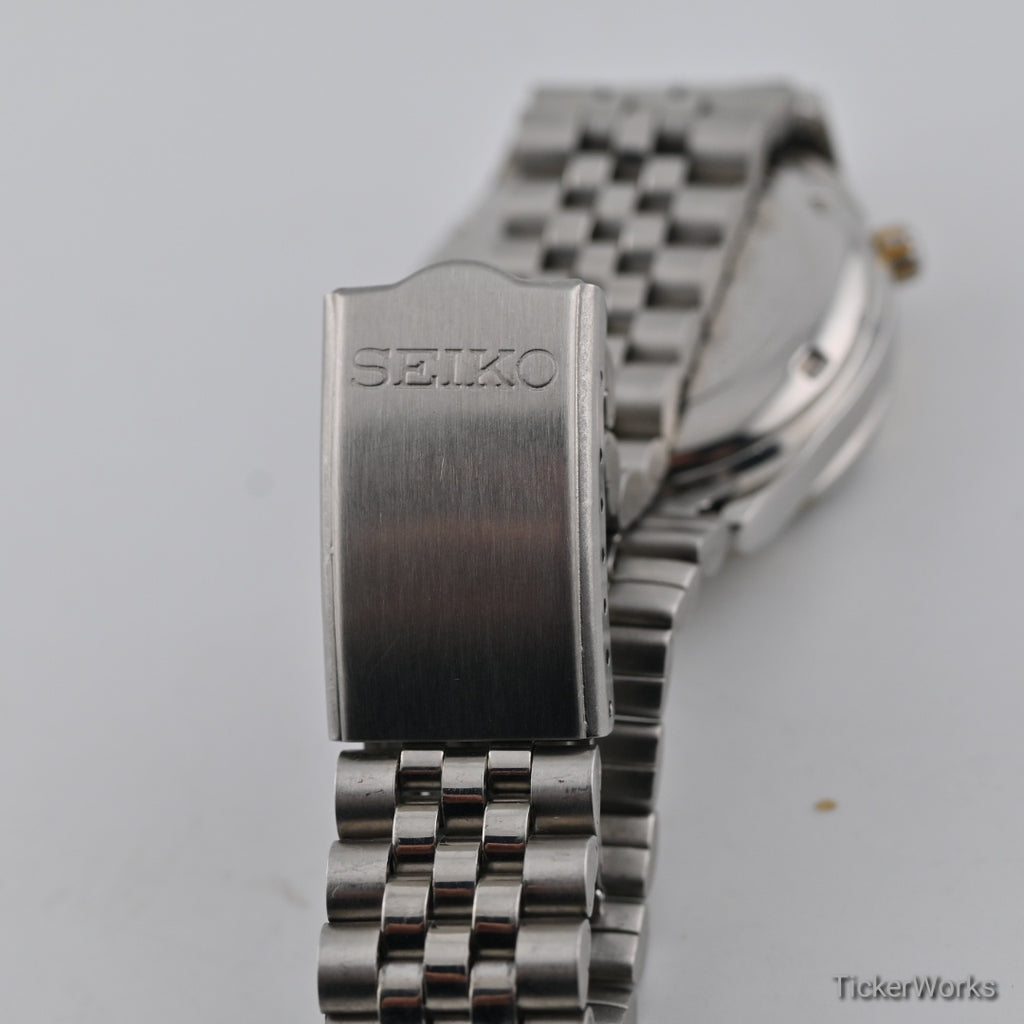 Seiko 5 Sports Automatic Gold Day-Date 1990s 36mm