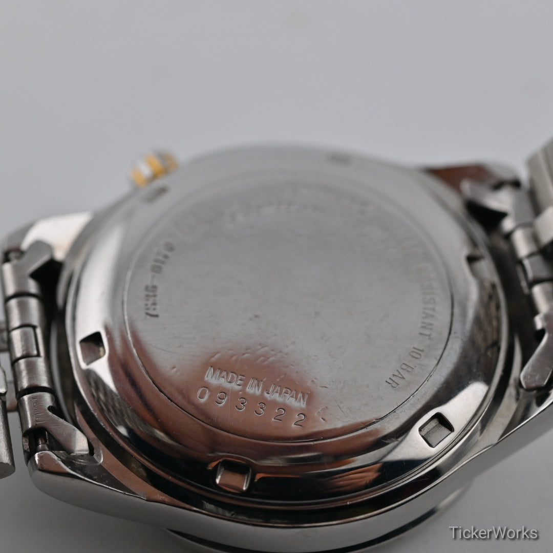 Seiko 5 Sports Automatic Gold Day-Date 1990s 36mm
