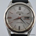 Seiko 5 Sportsmatic 6619 Sunburst Silver Day-Date 1960s 39mm