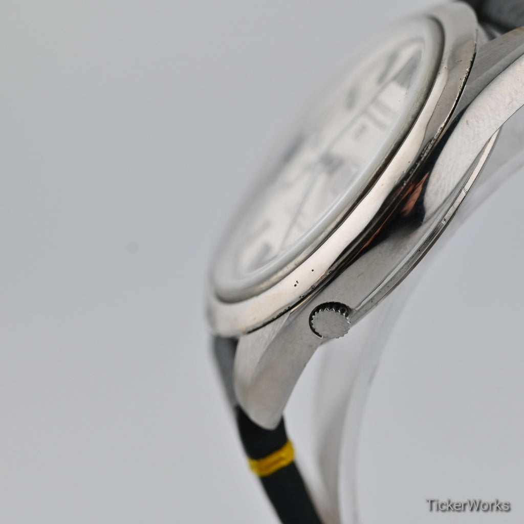 Seiko 5 Sportsmatic 6619 Sunburst Silver Day-Date 1960s 39mm