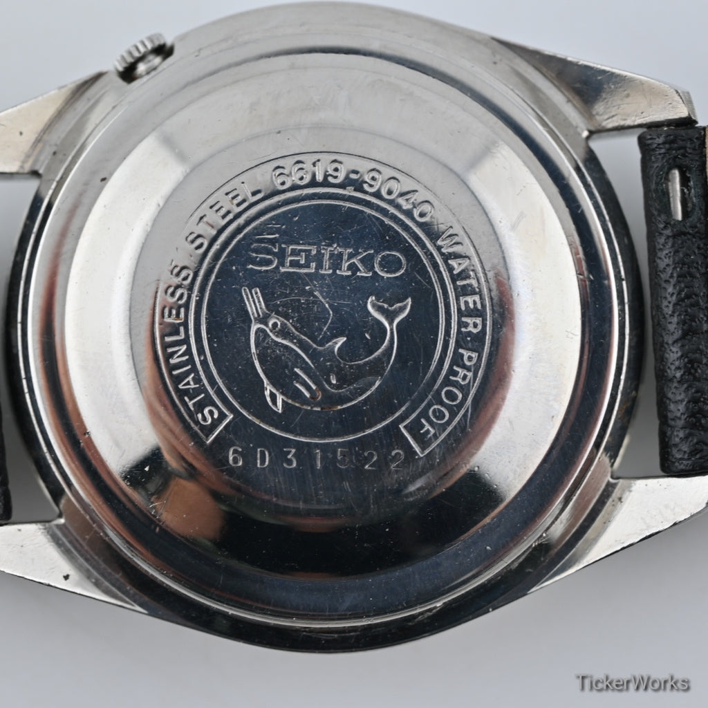 Seiko 5 Sportsmatic 6619 Sunburst Silver Day-Date 1960s 39mm