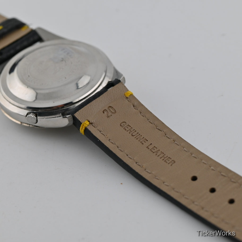 Seiko 5 Sportsmatic 6619 Sunburst Silver Day-Date 1960s 39mm