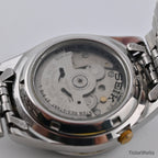 Seiko 5 Automatic 7S26 1990s-2000s Gold Motif Dial 37mm Arabic Day 21J