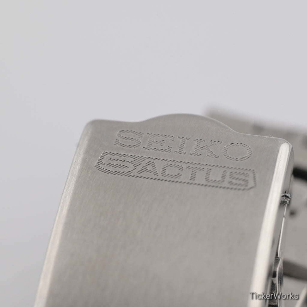 Seiko Actus SS Automatic Silver Day-Date 1970s 37mm