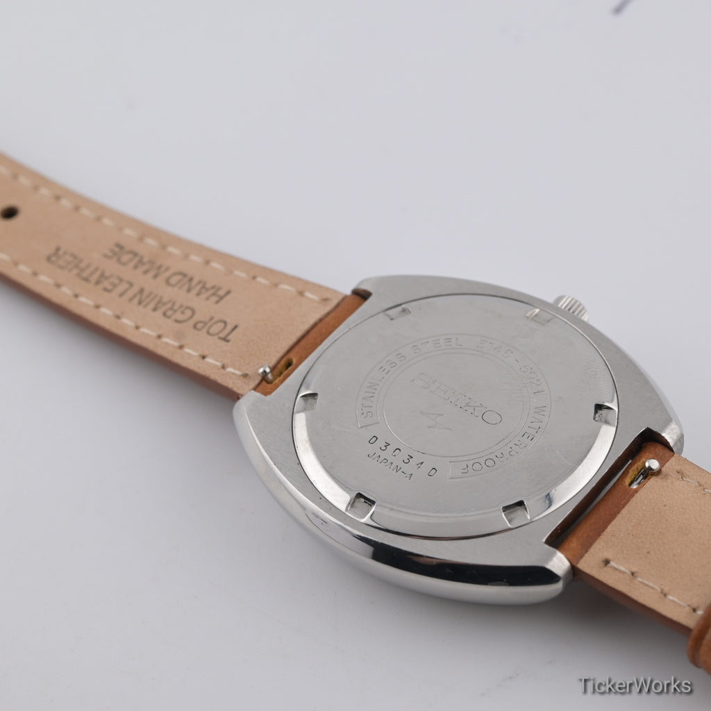 Seiko Presmatic Hi-Beat Automatic Silver Linen Day-Date 1970 39mm