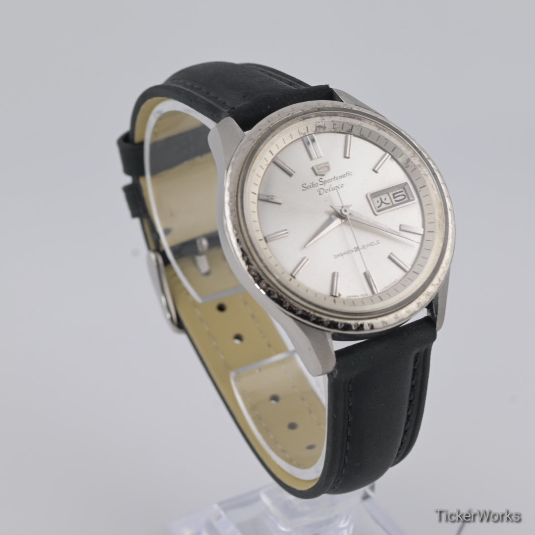 Seiko Sportsmatic Delux Automatic Sunburst Silver Day-Date 1965 38mm