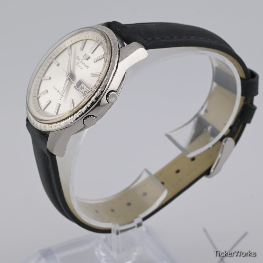 Seiko Sportsmatic Delux Automatic Sunburst Silver Day-Date 1965 38mm
