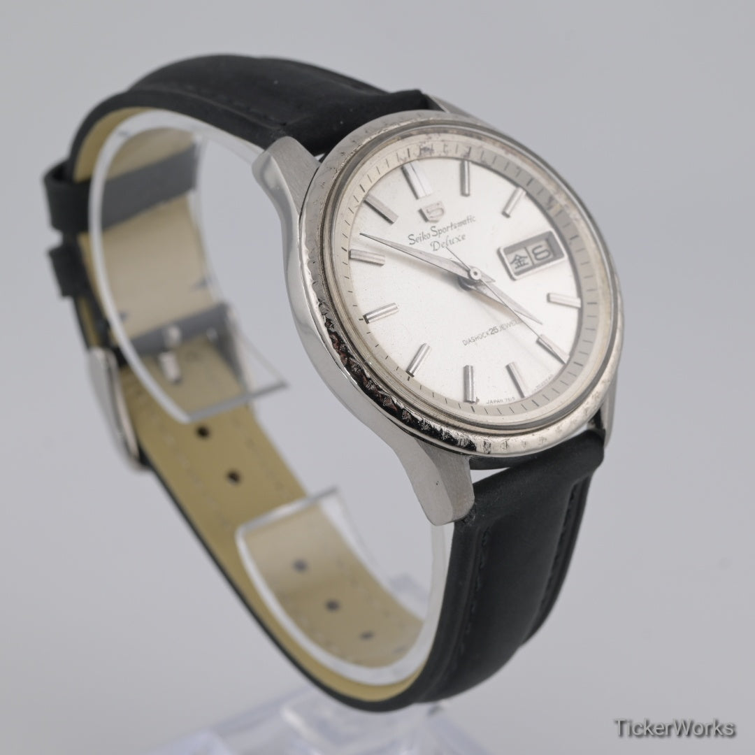 Seiko Sportsmatic Delux Automatic Sunburst Silver Day-Date 1965 38mm