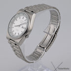 Seiko 5 Automatic Railway Time White Day-Date 1990s 36mm