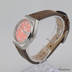 Seiko 5 Automatic 6309 Sunburst Orange Day-Date 1980s 35mm