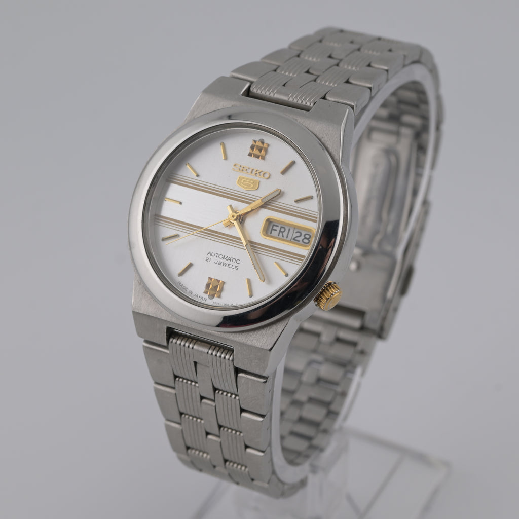 Seiko 5 Automatic 21J 7S26-01R0 1990s Original Dial 35mm Arabic Day Calibre 7S26