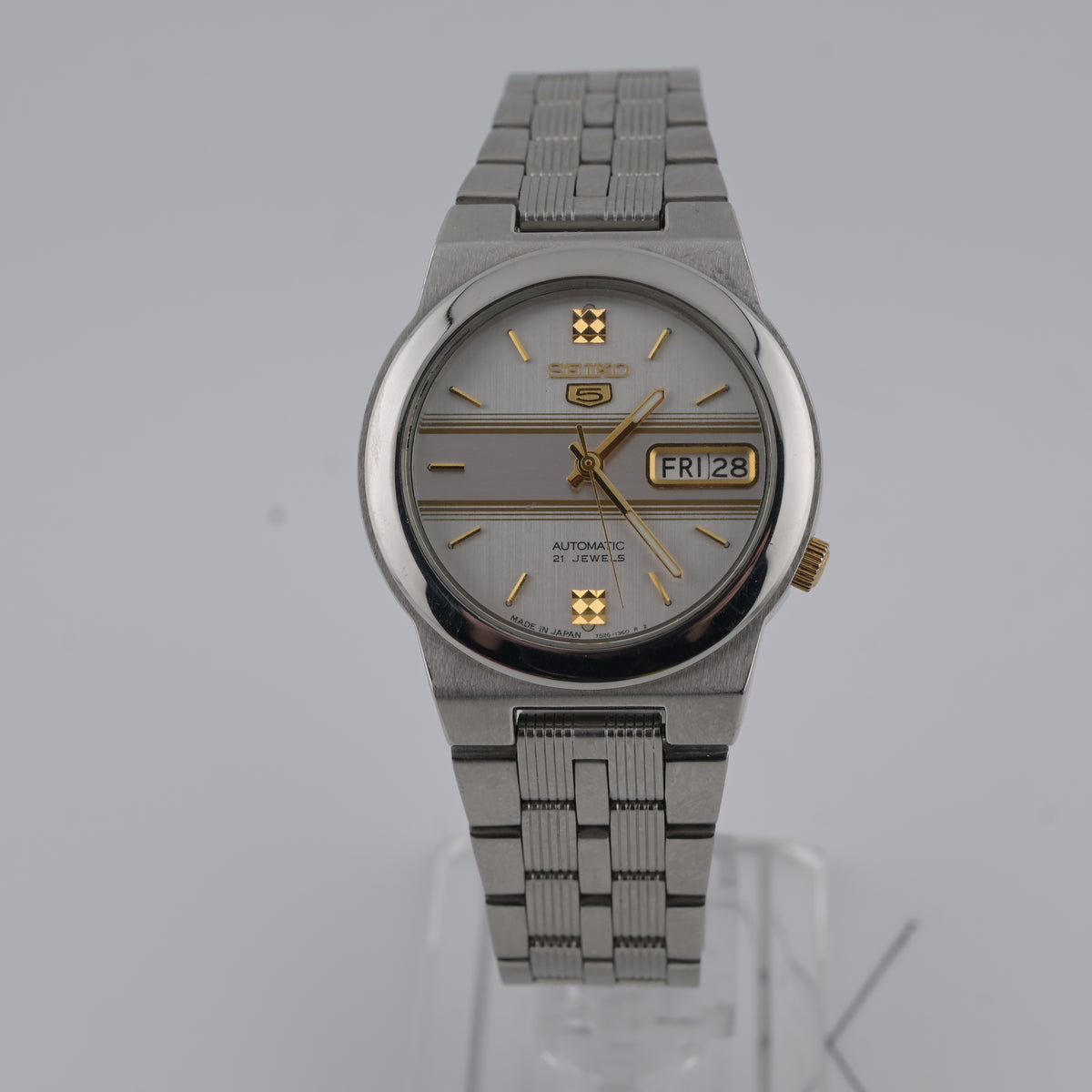 Seiko 5 Automatic 21J 7S26-01R0 1990s Original Dial 35mm Arabic Day Calibre 7S26