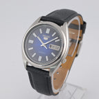 Seiko 5 Automatic 7009 Refurbished Blue Day-Date 1980s