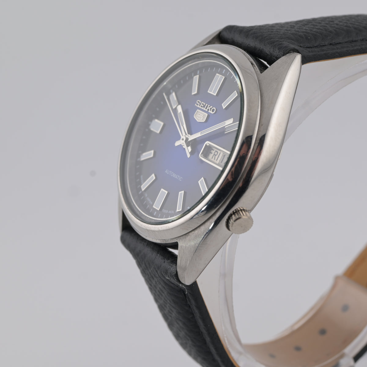 Seiko 5 Automatic 7009 Refurbished Blue Day-Date 1980s