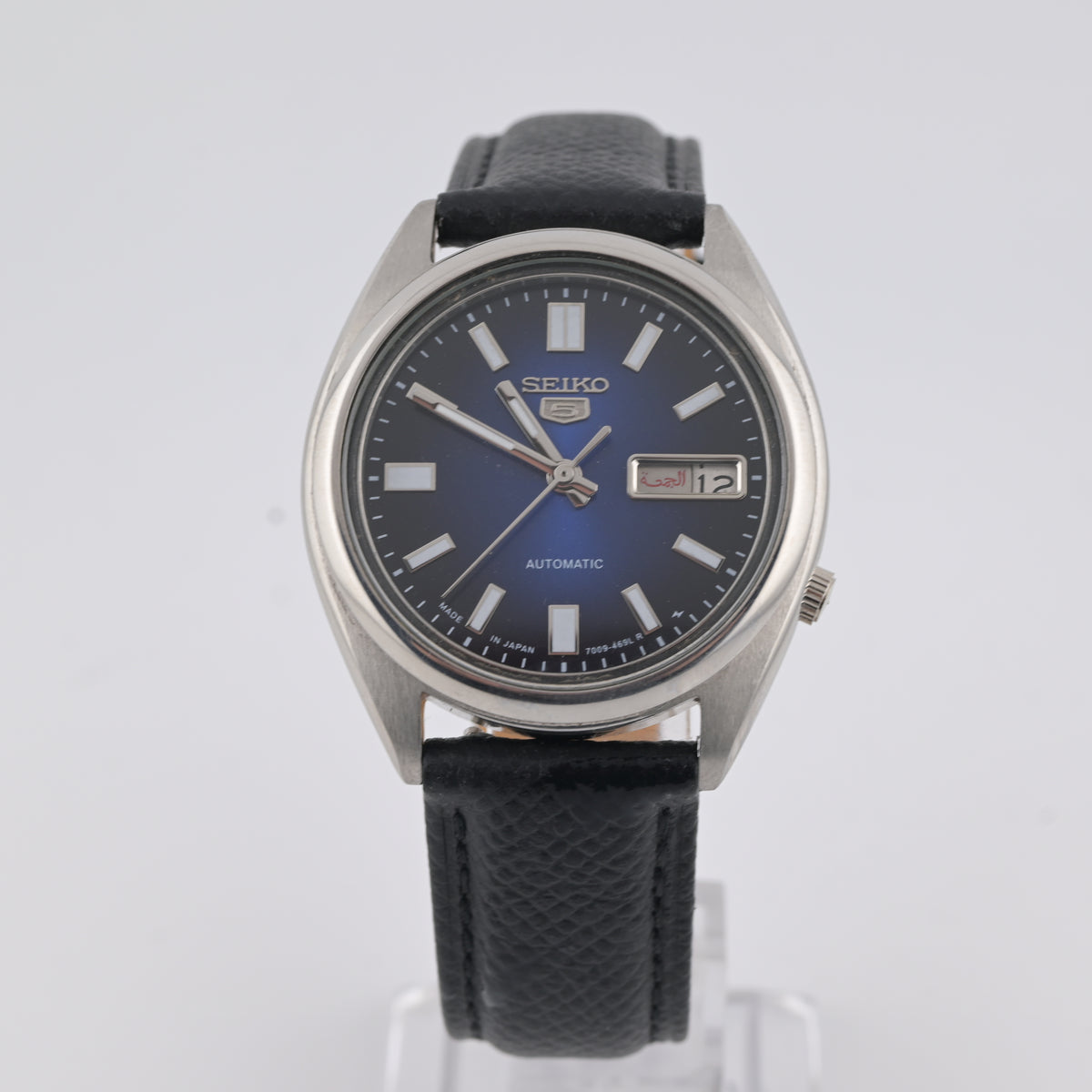 Seiko 5 Automatic 7009 Refurbished Blue Day-Date 1980s