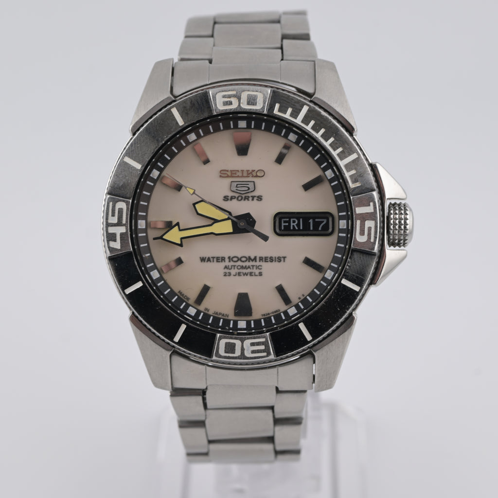 Seiko 5 Sports 7S36-02H0 Full Lume Dial 2000s 40mm Automatic Eng/Arabic Day