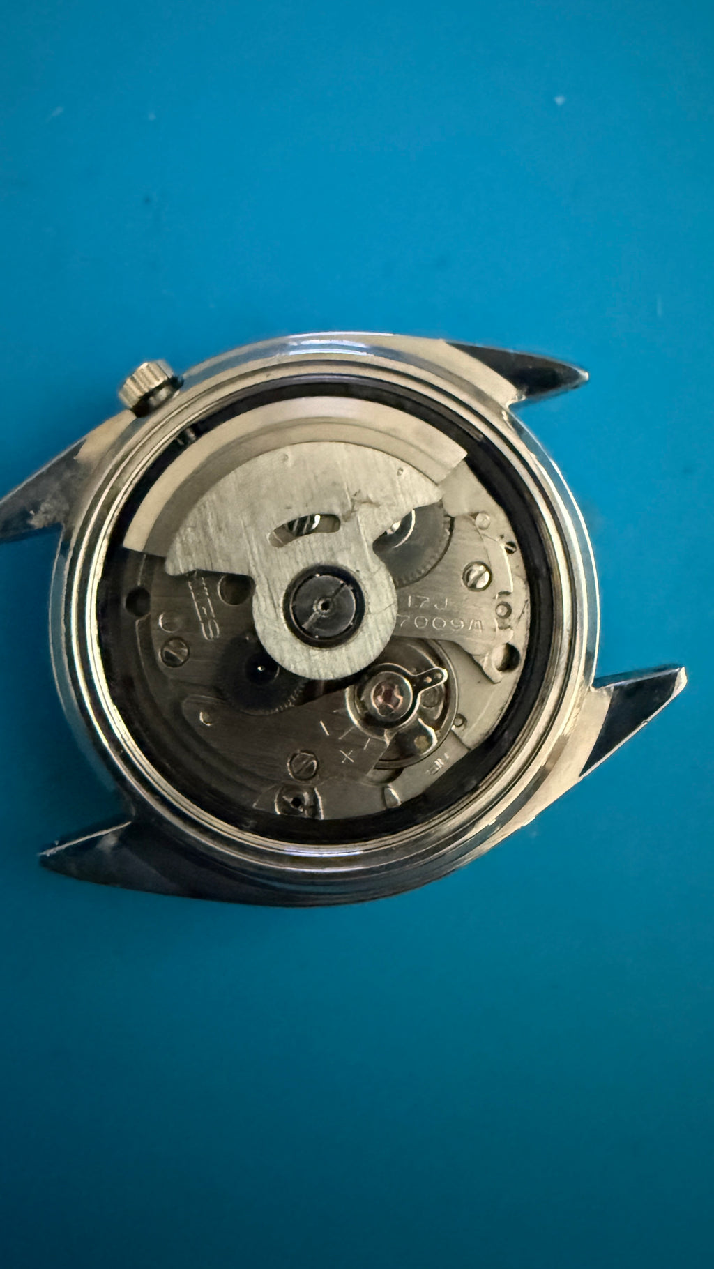 Seiko 5 Automatic 7009 Refurbished Blue Day-Date 1980s
