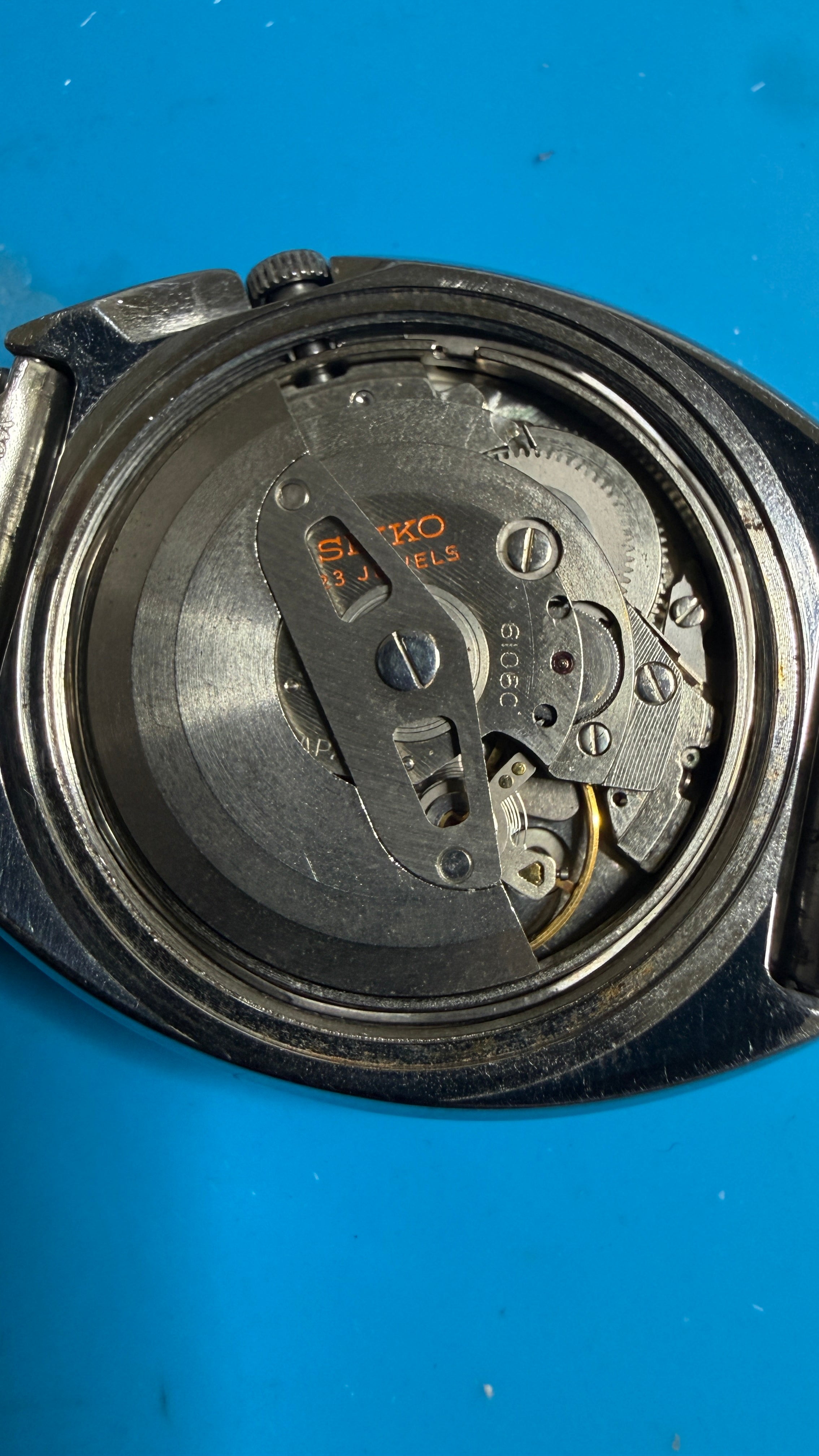 Seiko Actus SS Automatic Silver Day-Date 1970s 37mm