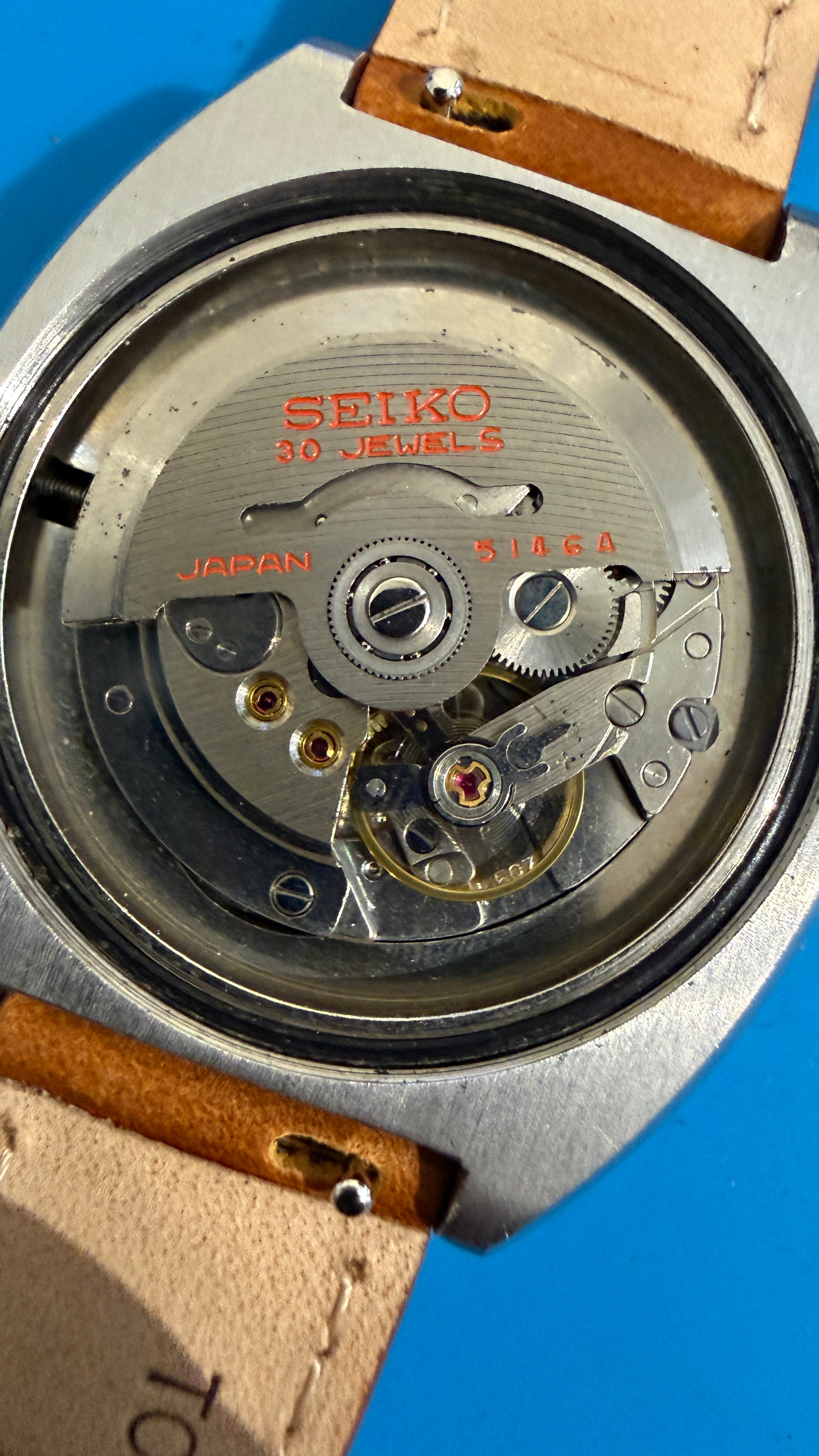 Seiko Presmatic Hi-Beat Automatic Silver Linen Day-Date 1970 39mm