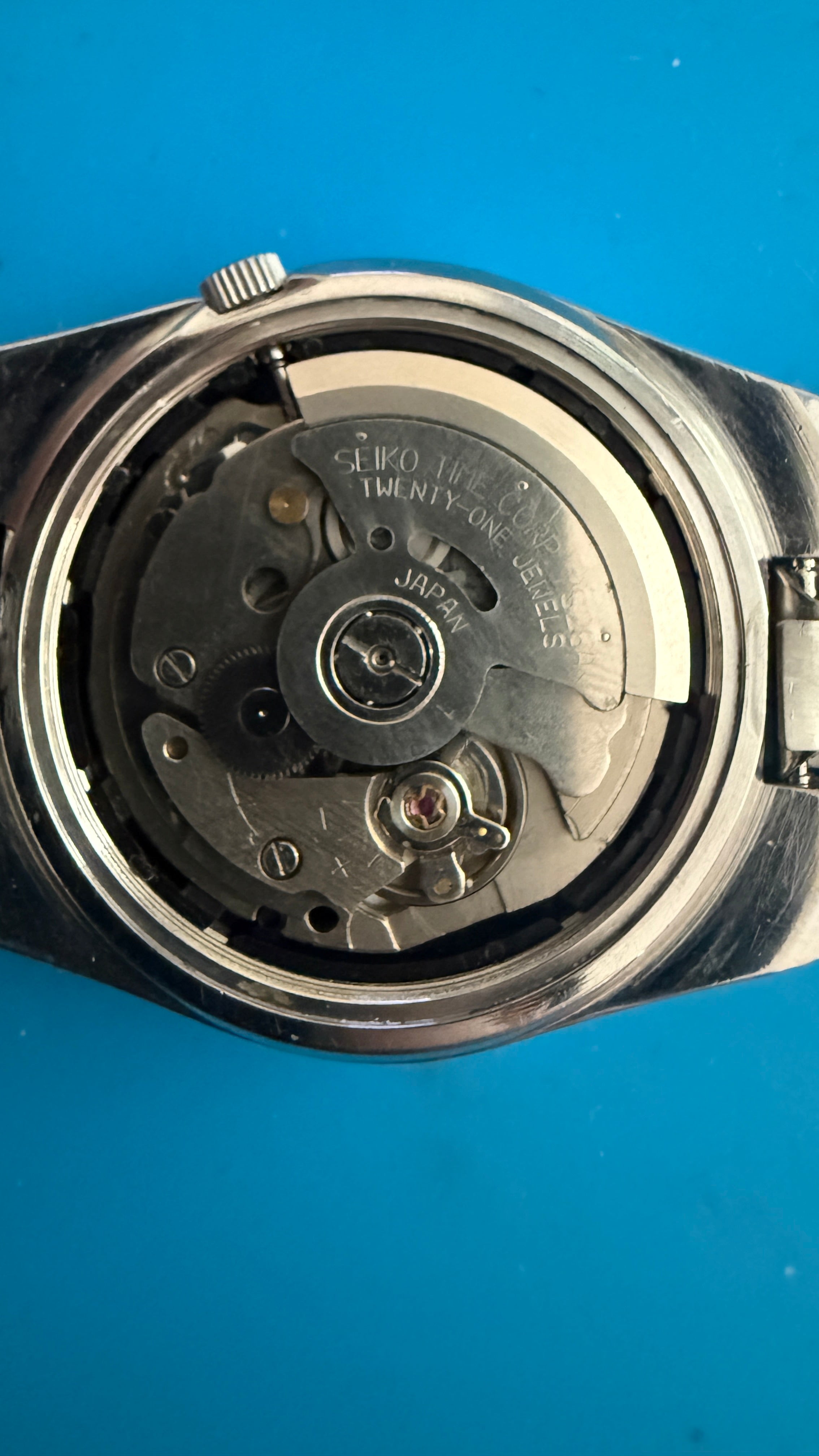 Seiko 5 Automatic Railway Time White Day-Date 1990s 36mm